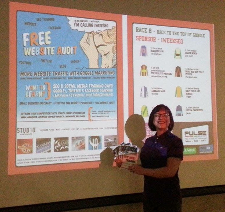 Small Businesses SEO Presentation - FSB 2015 vs 2025 1weekSEO Race Night Charity Fundraising 2015 Homepage