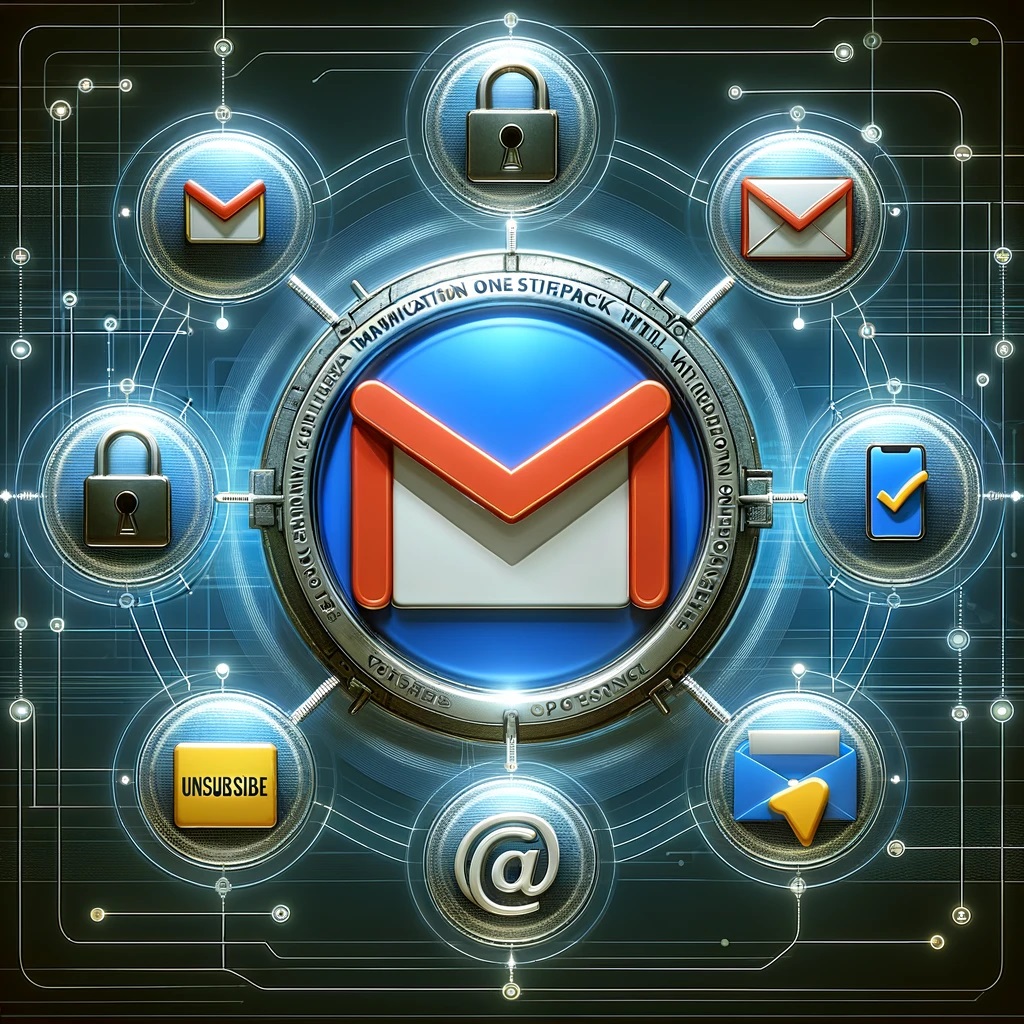 Google bulk email 2024 new regulations authentication requirements forces one-click unsubscribe options