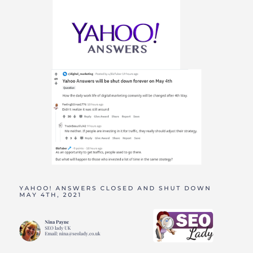 Yahoo Answers closed gone 2021 shut down closed When did Yahoo Answers close