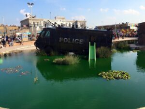 Weston-super-Mare SEO Local Google Somerset Ranking Specialist Dismaland Weston super Mare Banksy Tropicana Police Van