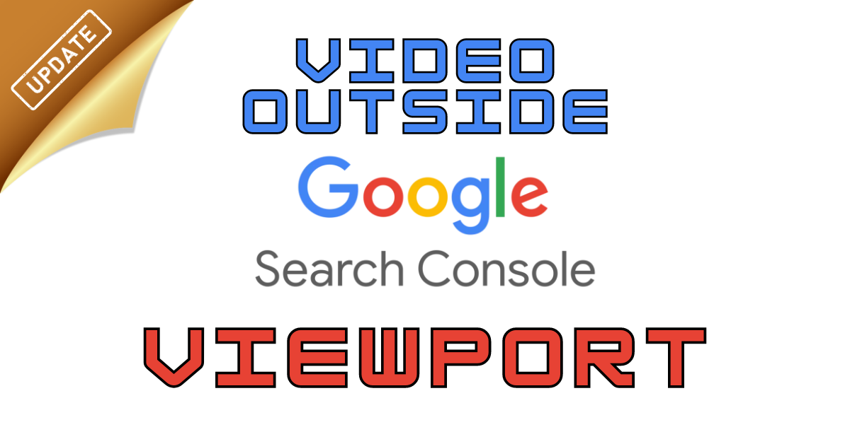 Video Outside Viewport Fix Google Search Console Error Video Outside Viewport Google Search Console Sitemap Email Error Problem SOLVED